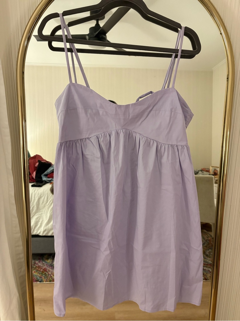 Olivaceous Lavender Double Spaghetti Strap Babydoll